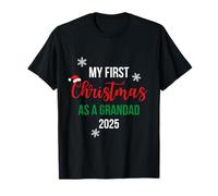 My First One As A Grandad 2025 Promoted Christmas New Parent T-Shirt