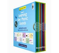 My First Phonic Sounds 12 Books Collection Box Set with Included Fun Activities(A Hat for Sam the Bat,Paddy Panda Paints a Plum,Ricky Raccoon Runs a Race,Nibby New Nest & More)(Learning Key Level 1)