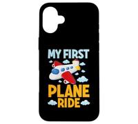 My First Plane Ride Airplane Flight Graphic Kids Men Women Case for iPhone 16 Plus