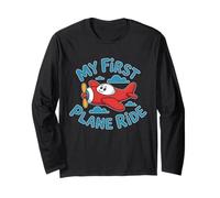 My First Plane Ride Cute Travel Airplane Family Trip Fun Fly Long Sleeve T-Shirt