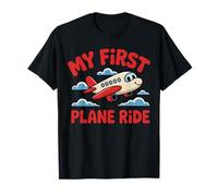 My First Plane Ride Cute Travel Airplane Family Trip Fun Fly T-Shirt