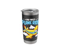 My First Plane Ride First Airplane Flight Stainless Steel Insulated Tumbler