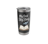 My First Plane Ride First Time Flying Adventure Airplane Kid Stainless Steel Insulated Tumbler