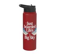 My First Plane Ride First Time Flying Adventure Airplane Kid Stainless Steel Insulated Water Bottle