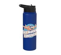 My First Plane Ride First Time Flying Adventure Airplane Kid Stainless Steel Insulated Water Bottle
