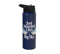 My First Plane Ride First Time Flying Adventure Airplane Kid Stainless Steel Insulated Water Bottle