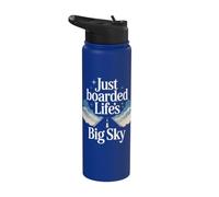 My First Plane Ride First Time Flying Adventure Airplane Kid Stainless Steel Insulated Water Bottle