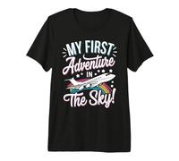My First Plane Ride First Time Flying Adventure Premium T-Shirt