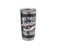 My First Plane Ride First Time Flying Adventure Stainless Steel Insulated Tumbler