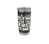 My First Plane Ride First Time Flying Adventure Stainless Steel Insulated Tumbler