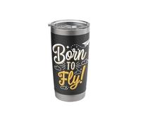 My First Plane Ride First Time Flying Adventure Stainless Steel Insulated Tumbler