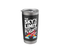 My First Plane Ride First Time Flying Adventure Stainless Steel Insulated Tumbler
