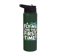 My First Plane Ride First Time Flying Adventure Stainless Steel Insulated Water Bottle