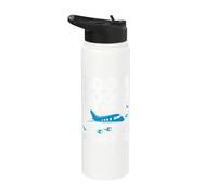 My First Plane Ride First Time Flying Adventure Stainless Steel Insulated Water Bottle