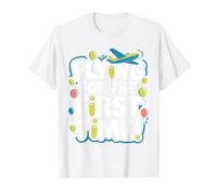 My First Plane Ride First Time Flying Adventure Value Graphic T-Shirt, Men, White, L