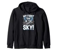 My First Plane Ride First Time Flying Adventure Zip Hoodie