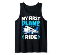 My First Plane Ride First Time Flying Airplane Boy Girl Kids Tank Top