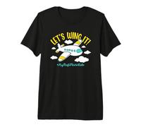 My First Plane Ride First Time Flying Airplane Premium T-Shirt