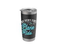 My First Plane Ride First Time Flying Airplane Stainless Steel Insulated Tumbler