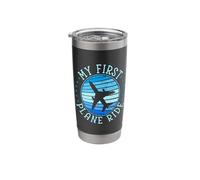 My First Plane Ride First Time Flying Airplane Stainless Steel Insulated Tumbler