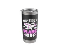 My First Plane Ride First Time Flying Airplane Stainless Steel Insulated Tumbler