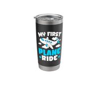 My First Plane Ride First Time Flying Airplane Stainless Steel Insulated Tumbler
