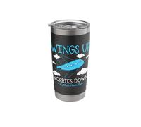 My First Plane Ride First Time Flying Airplane Stainless Steel Insulated Tumbler