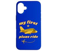 My First Plane Ride First Time Flying to Vacation Golden Jet Case for iPhone 16 Plus