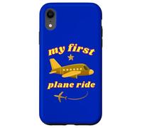 My First Plane Ride First Time Flying to Vacation Golden Jet Case for iPhone XR