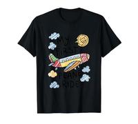 My First Plane Ride Kids Toddler 1st Time Flying Airplane Value Graphic T-Shirt, Men, Black, M