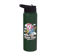 My First Plane Ride Stainless Steel Insulated Water Bottle