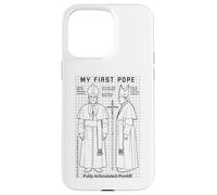 My First Pope Joke Action Figure Funny Holy Father Church Case for iPhone 15 Pro Max