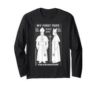 My First Pope Joke Action Figure Funny Holy Father Church Long Sleeve T-Shirt