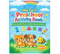 My First Preschool Activity Book: Trace, Spot the Difference, Numbers, Shapes & First Words (My First Tracing Books)