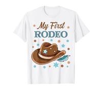 My First Rodeo Western Cowboy Buckaroo 1st Birthday Party T-Shirt