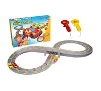 My First Scalextric G1150M G1150 Mains Powered Race Set - Analogue | My First Scalextric Racing Track Sets for Kids Ages 3+, Mains Powered Micro Race Set