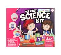 My First Science Kit for Kids - 7 Colour-Changing Experiments, Beginner STEM/STEAM Chemistry Set with Safe Ingredients & Tools, Fun Educational Activities, Science Toys for Boys & Girls Age 5+
