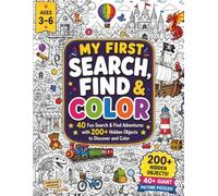 My First Search, Find & Color: Hidden Object Picture Puzzle Activity Book for Kids Ages 3-6 | Search and Find, Seek and Color Fun for Toddlers and Preschoolers