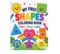 My First Shapes Coloring Book: Color • Trace • Learn