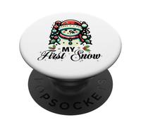 My First Snow Cute Snowman Winter Xmas Christmas PopSockets Adhesive PopGrip