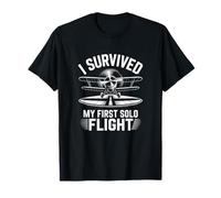 My First Solo Flight Student Pilot Aviation Training T-Shirt