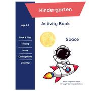 My First Space Activity Book: Fun Mazes, Coloring and Tracing for Ages 4-6