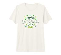 My First St. Patricks Day Irish Clover Green Premium T-Shirt