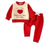 My First St. Patricks Day Newborn Baby Clothes Sets Lucky Green Shamrock Romper Long Sleeve Clover Trouser Hats Baby Saint Patrick's Day Outfit Irish Clothing Set for Photo Party Paddy's Day