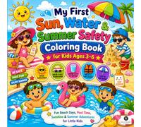 My First Summer Safety Adventure Coloring Book for Kids: An Interactive Hot Weather Vacation Book with Big Bold Lines to Melt Swim Anxiety and Build Fine Motor Skills