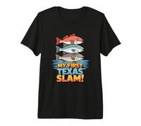 My First Texas Slam Fishing Shirt Funny Redfish Trout Tee Premium T-Shirt