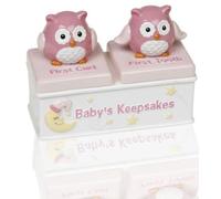 My First Tooth And Curl Pink Owl Gift Set
