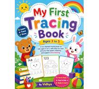 My First Tracing Book: Fun Tracing Activities for Kids Ages 3-5 | Learn to Trace Lines, Shapes, Animals & Vehicles | Preschool Handwriting Practice and Fine Motor Skills Workbook