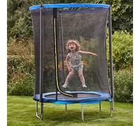 My First Trampoline 4.5ft | Indoor Outdoor Children’s Activity Junior | Jumping Bouncing Fun | Padding and Safety Features | Easy Assembly | Springless Trampoline for Young Children | Small Spaces