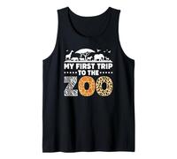 My first trip to the Zoo Field Trip Wildlife Student Teacher Tank Top